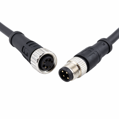 M8 Çember 2-5PIN Erkek ve Dişi IP67 Su geçirmez A kodlu Sensör Bağlantısı